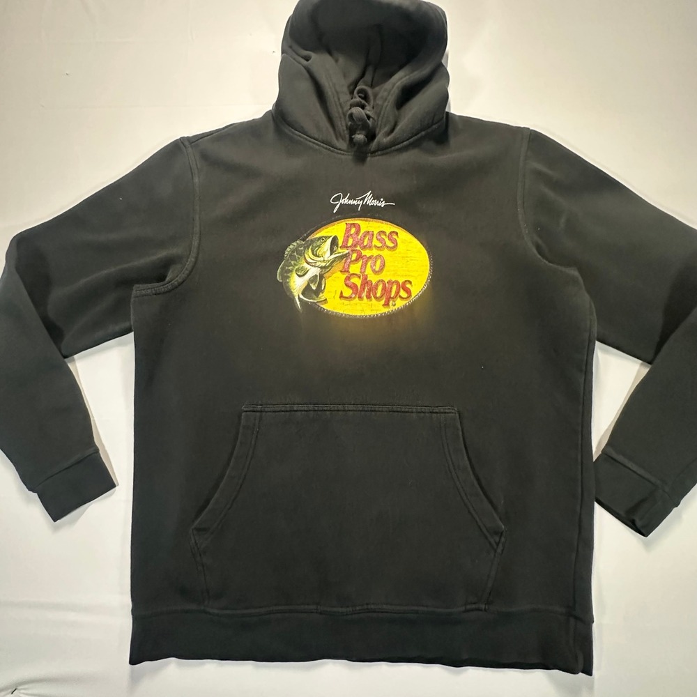 Bass Pro Shops Johnny Morris Graphic Hoodie Black Large 624F225276